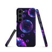 Cover Samsung Resistente – Compatibile con Ricarica Wireless – Design Bolle Viola-Biiply