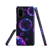 Cover Samsung Resistente – Compatibile con Ricarica Wireless – Design Bolle Viola-Biiply