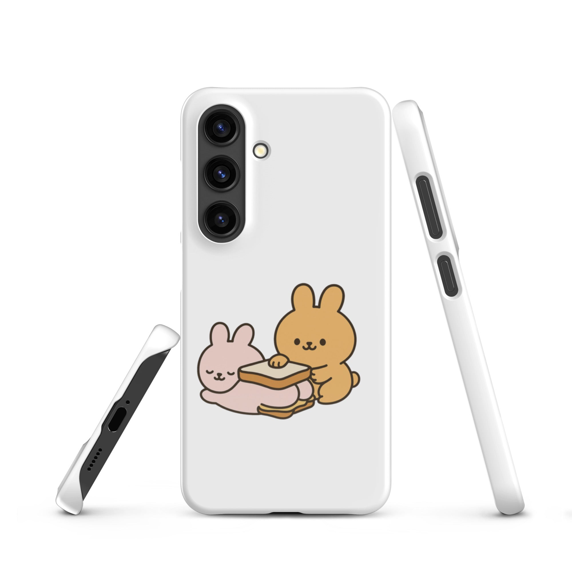 Cover Samsung Resistente – Compatibile con Ricarica Wireless – Design Conigli Kawaii-Biiply