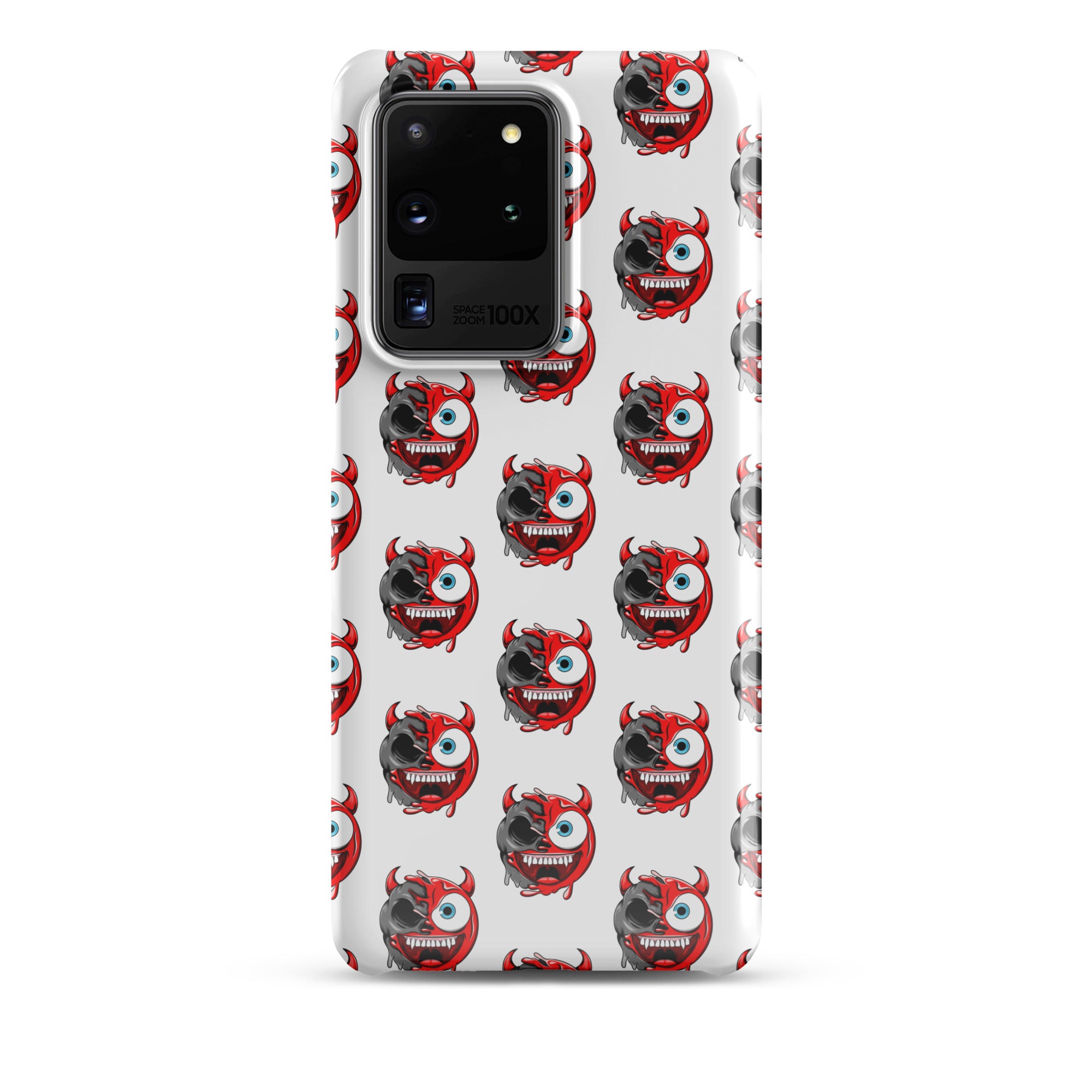 Cover Samsung Resistente – Compatibile con Ricarica Wireless – Design Dead Devil Face-Biiply