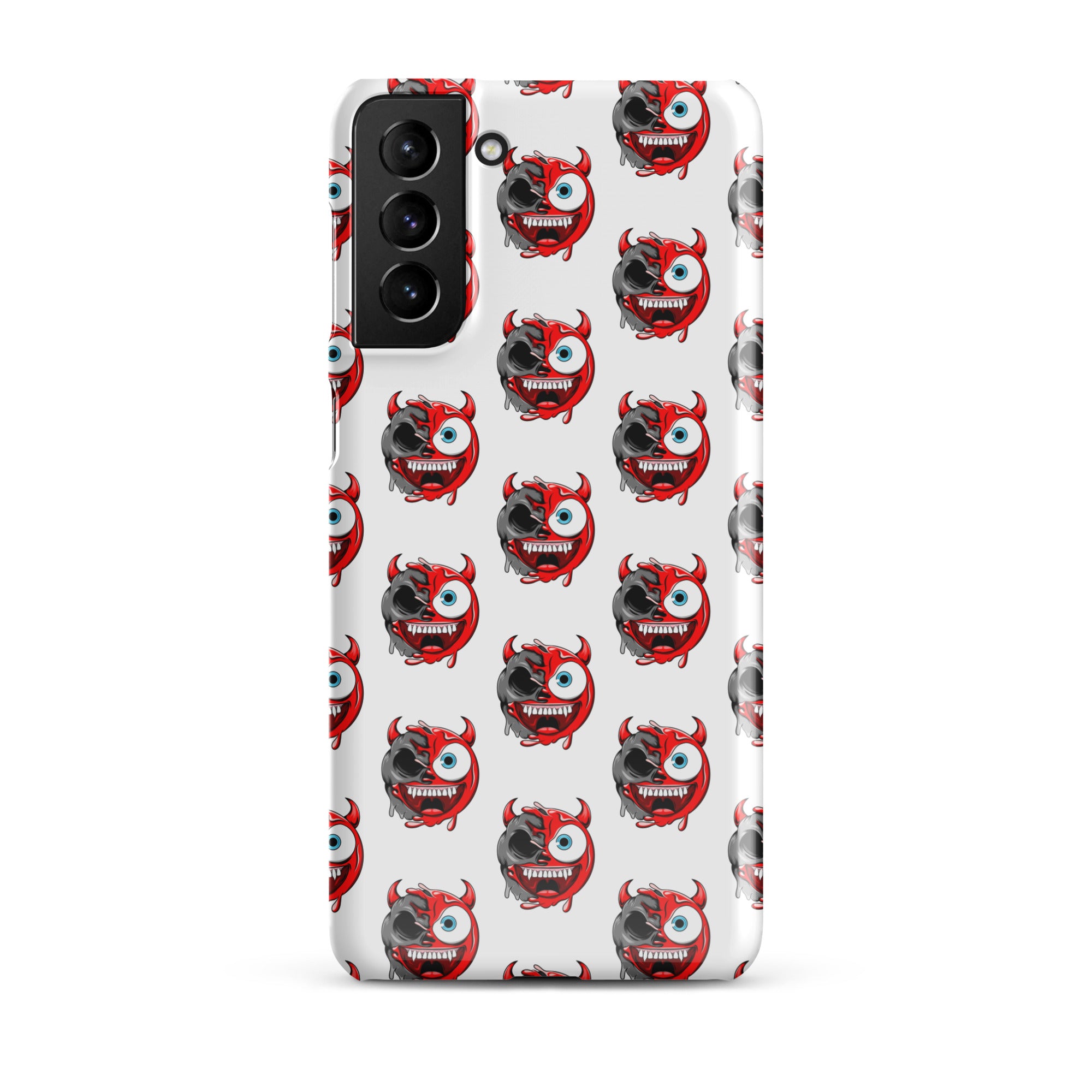 Cover Samsung Resistente – Compatibile con Ricarica Wireless – Design Dead Devil Face-Biiply