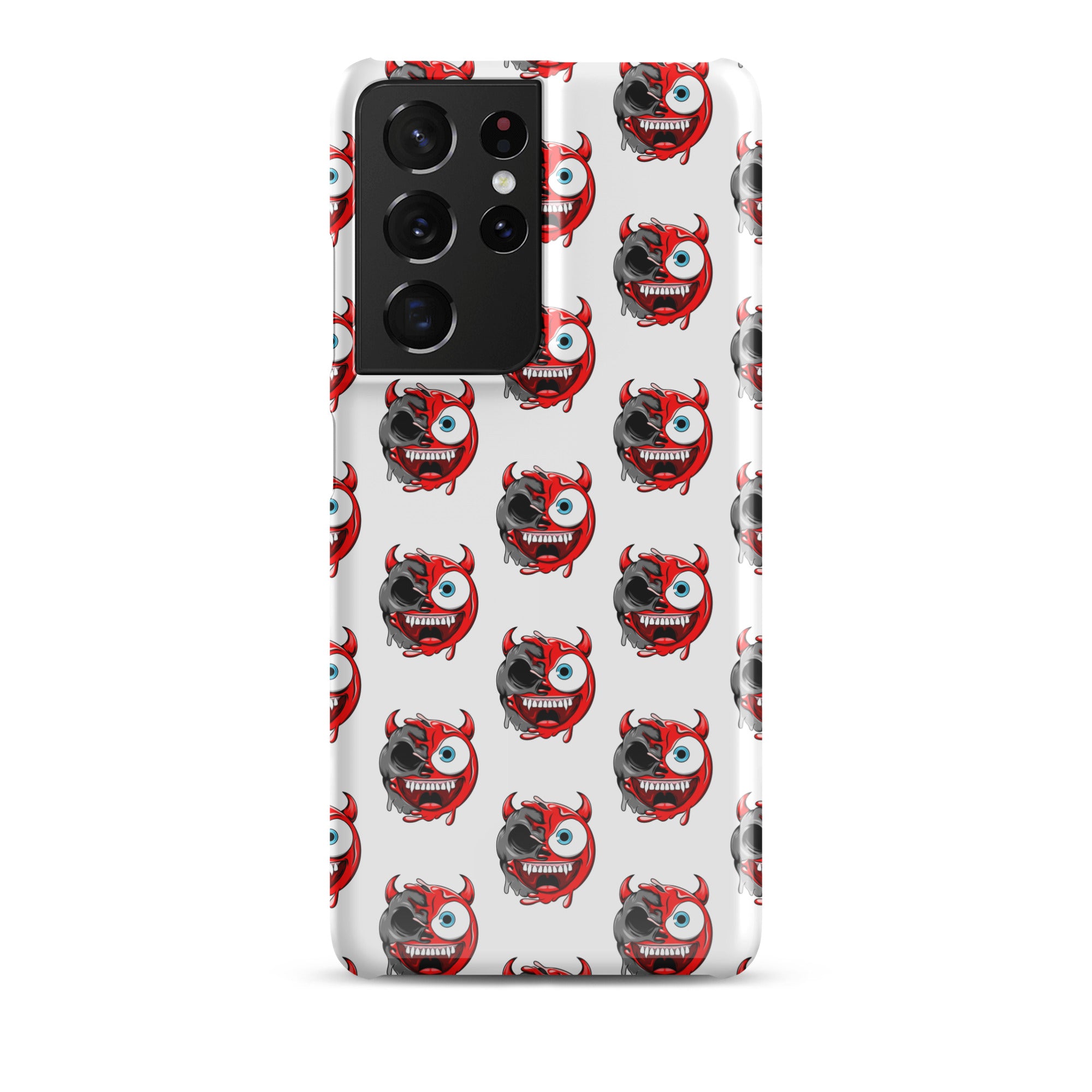 Cover Samsung Resistente – Compatibile con Ricarica Wireless – Design Dead Devil Face-Biiply