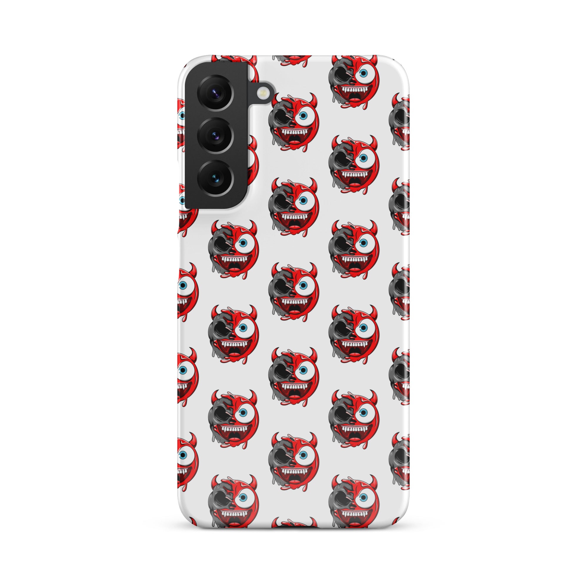 Cover Samsung Resistente – Compatibile con Ricarica Wireless – Design Dead Devil Face-Biiply