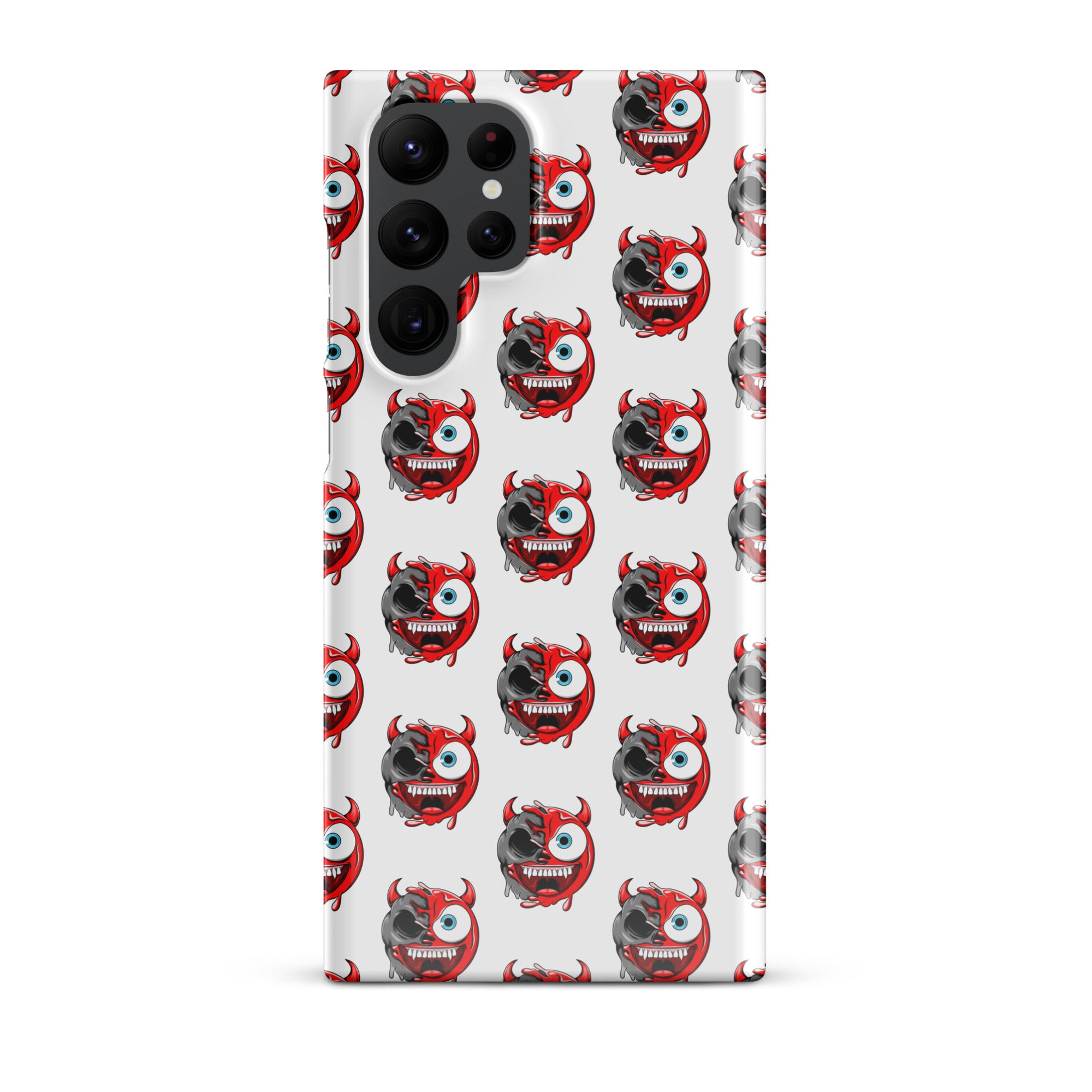 Cover Samsung Resistente – Compatibile con Ricarica Wireless – Design Dead Devil Face-Biiply