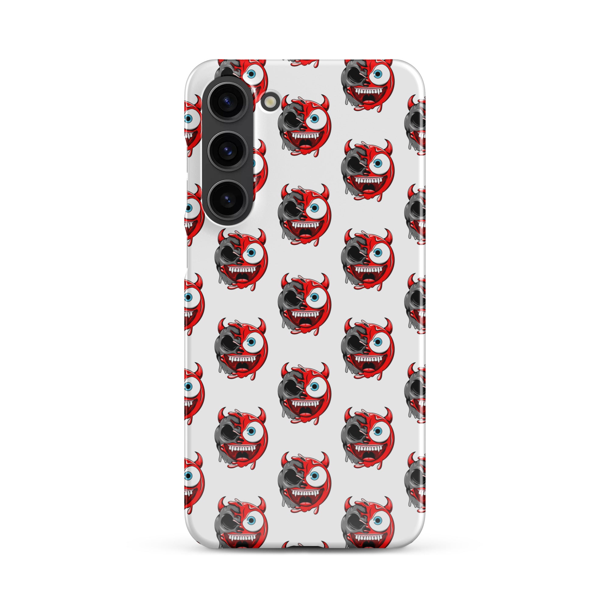 Cover Samsung Resistente – Compatibile con Ricarica Wireless – Design Dead Devil Face-Biiply