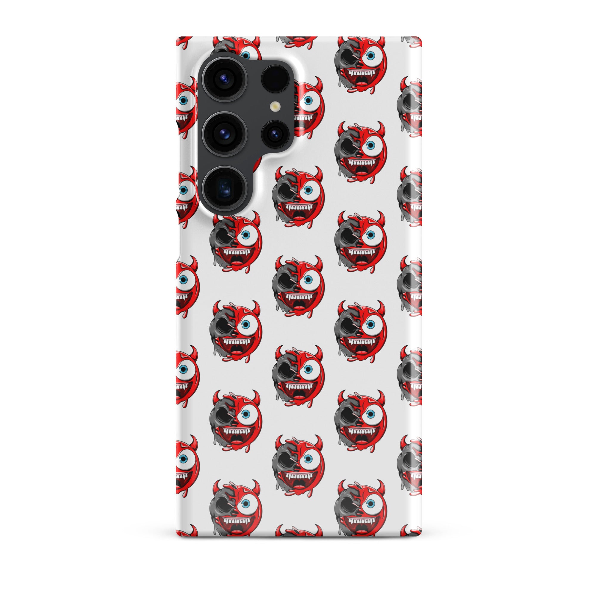Cover Samsung Resistente – Compatibile con Ricarica Wireless – Design Dead Devil Face-Biiply