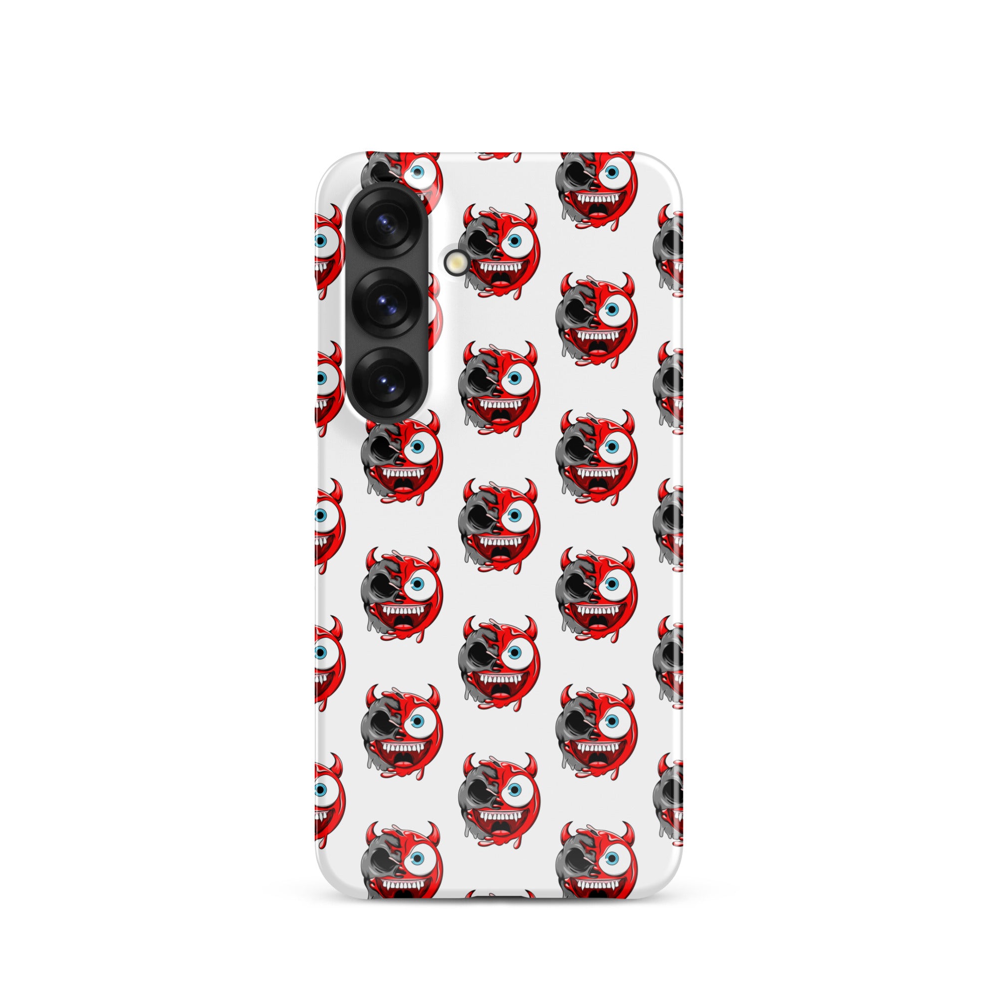 Cover Samsung Resistente – Compatibile con Ricarica Wireless – Design Dead Devil Face-Biiply