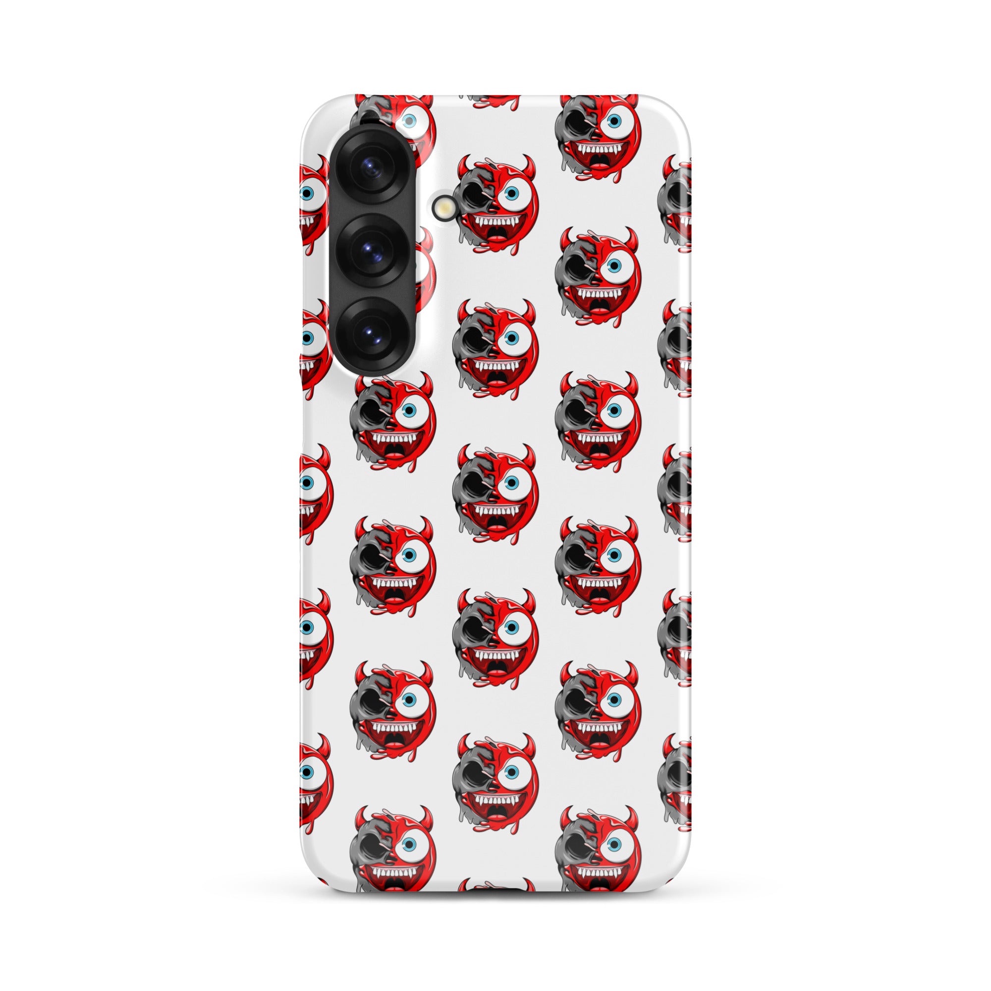 Cover Samsung Resistente – Compatibile con Ricarica Wireless – Design Dead Devil Face-Biiply