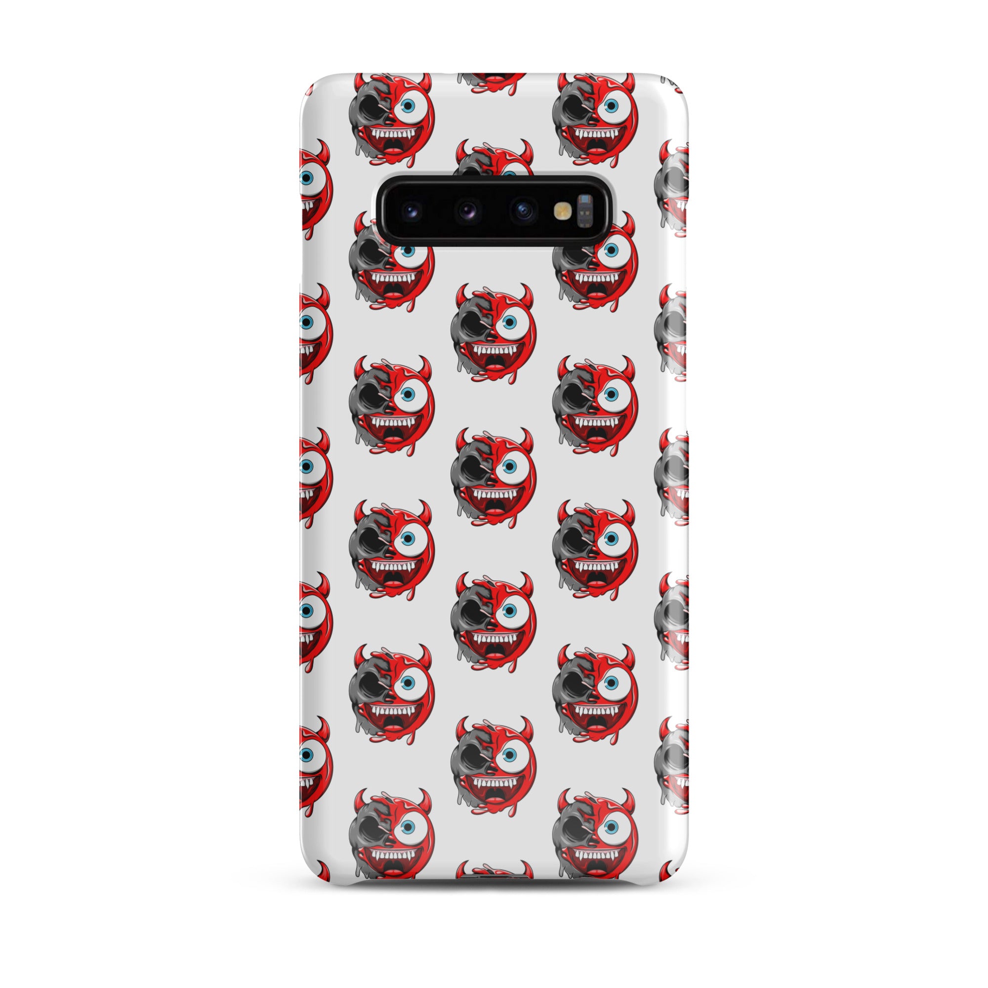 Cover Samsung Resistente – Compatibile con Ricarica Wireless – Design Dead Devil Face-Biiply