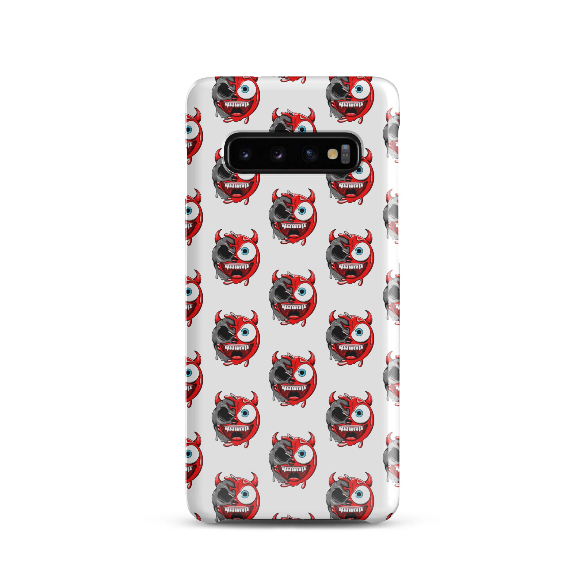 Cover Samsung Resistente – Compatibile con Ricarica Wireless – Design Dead Devil Face-Biiply