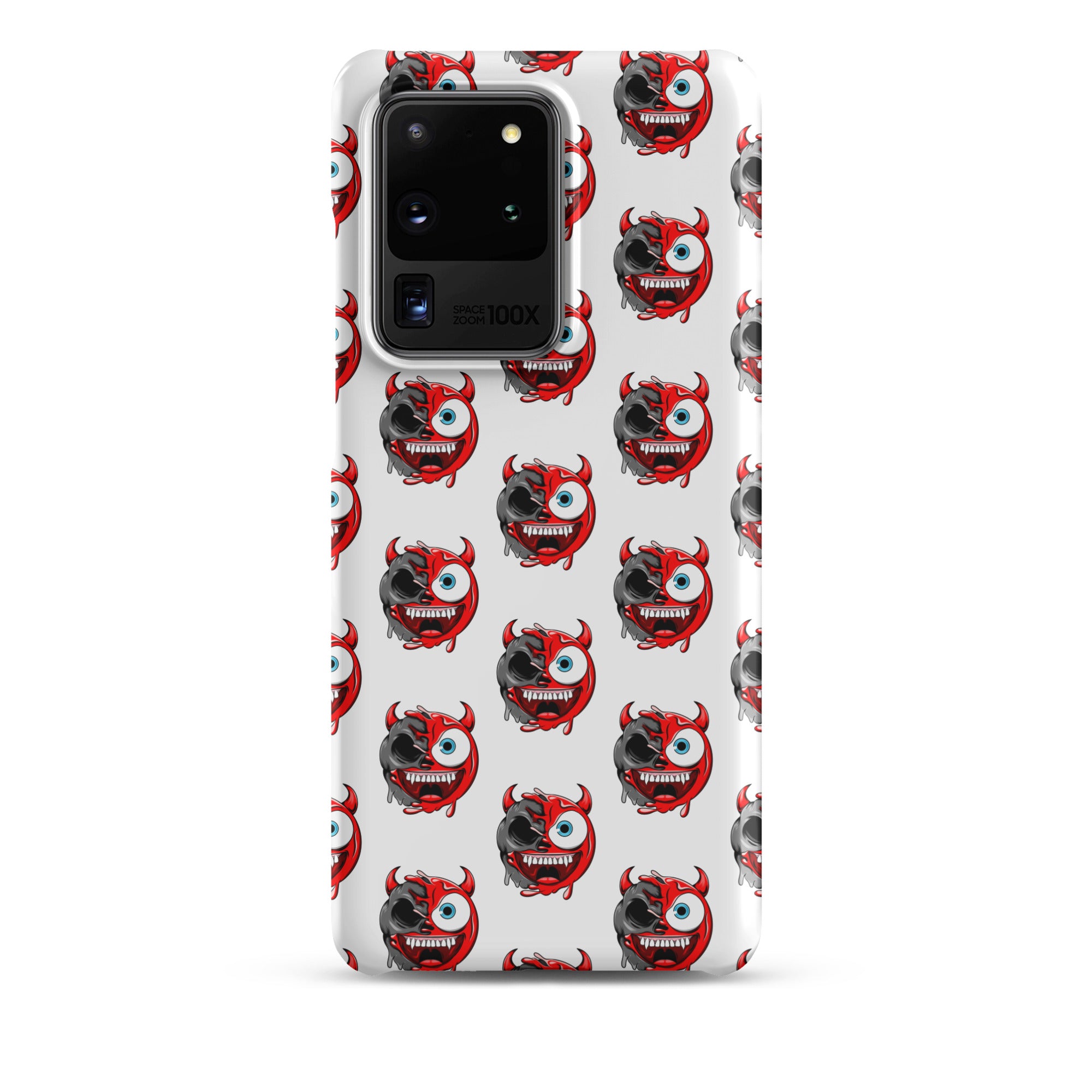 Cover Samsung Resistente – Compatibile con Ricarica Wireless – Design Dead Devil Face-Biiply