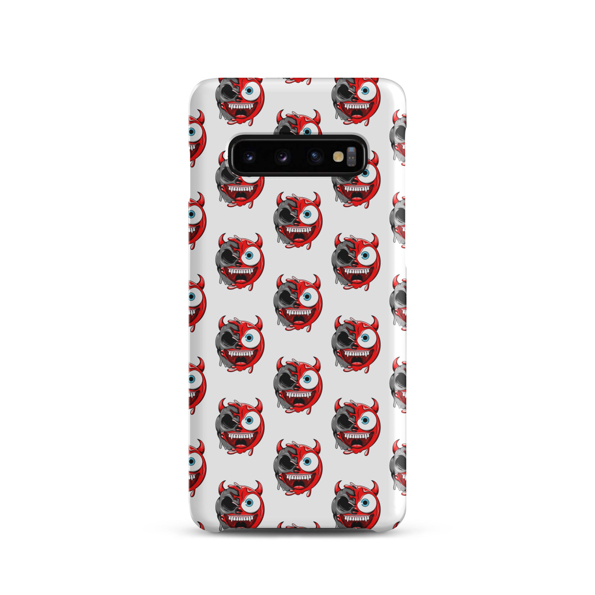 Cover Samsung Resistente – Compatibile con Ricarica Wireless – Design Dead Devil Face-Biiply