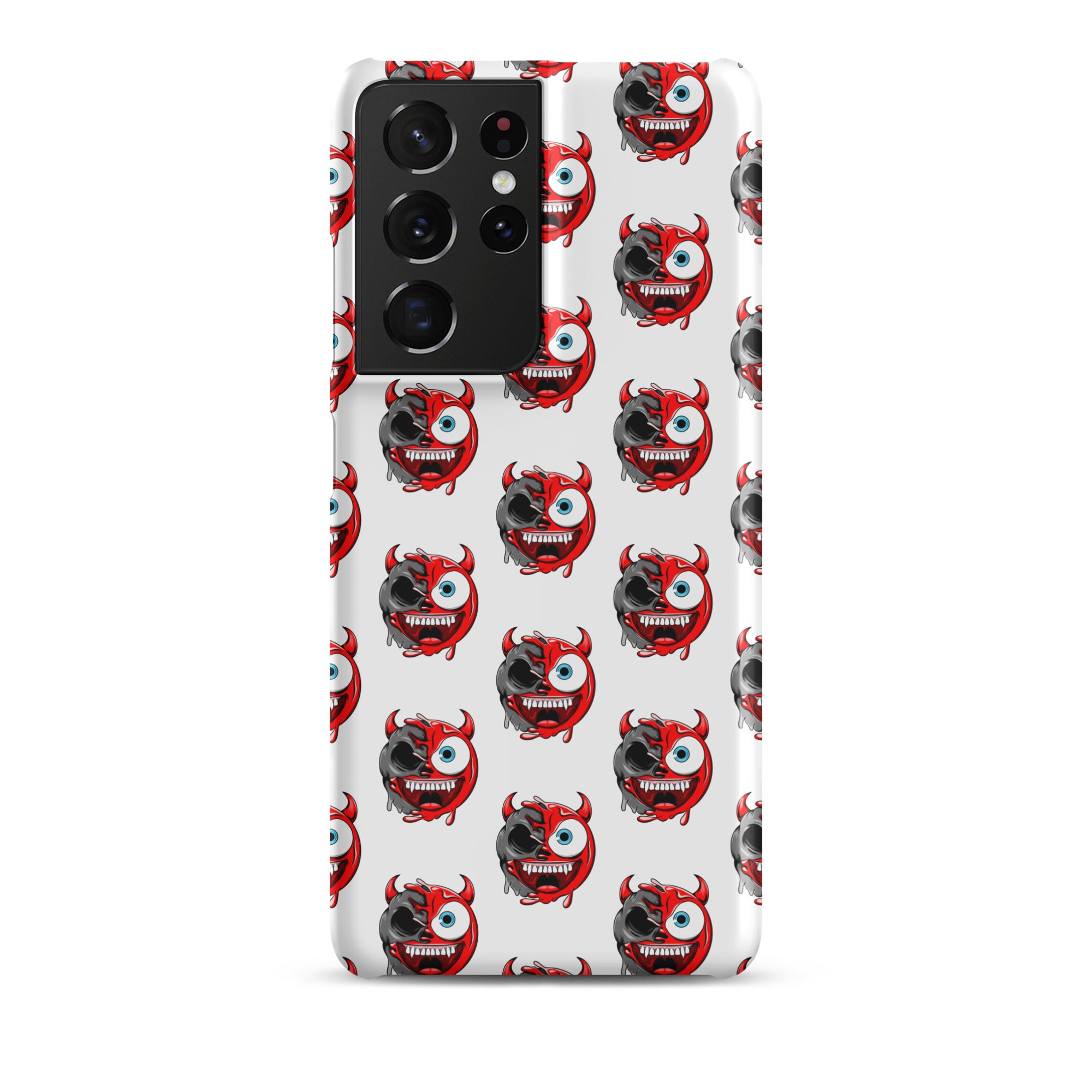 Cover Samsung Resistente – Compatibile con Ricarica Wireless – Design Dead Devil Face-Biiply