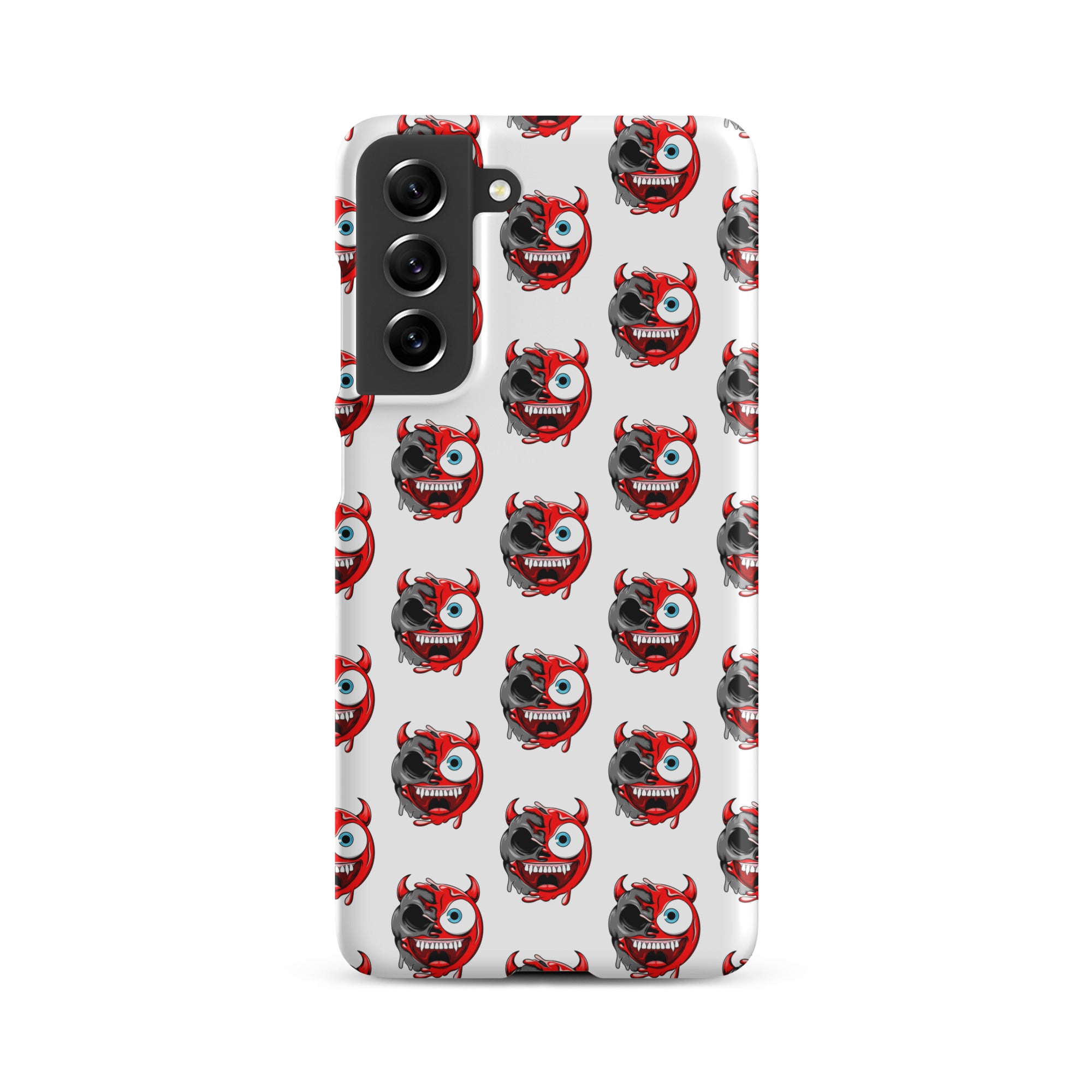 Cover Samsung Resistente – Compatibile con Ricarica Wireless – Design Dead Devil Face-Biiply
