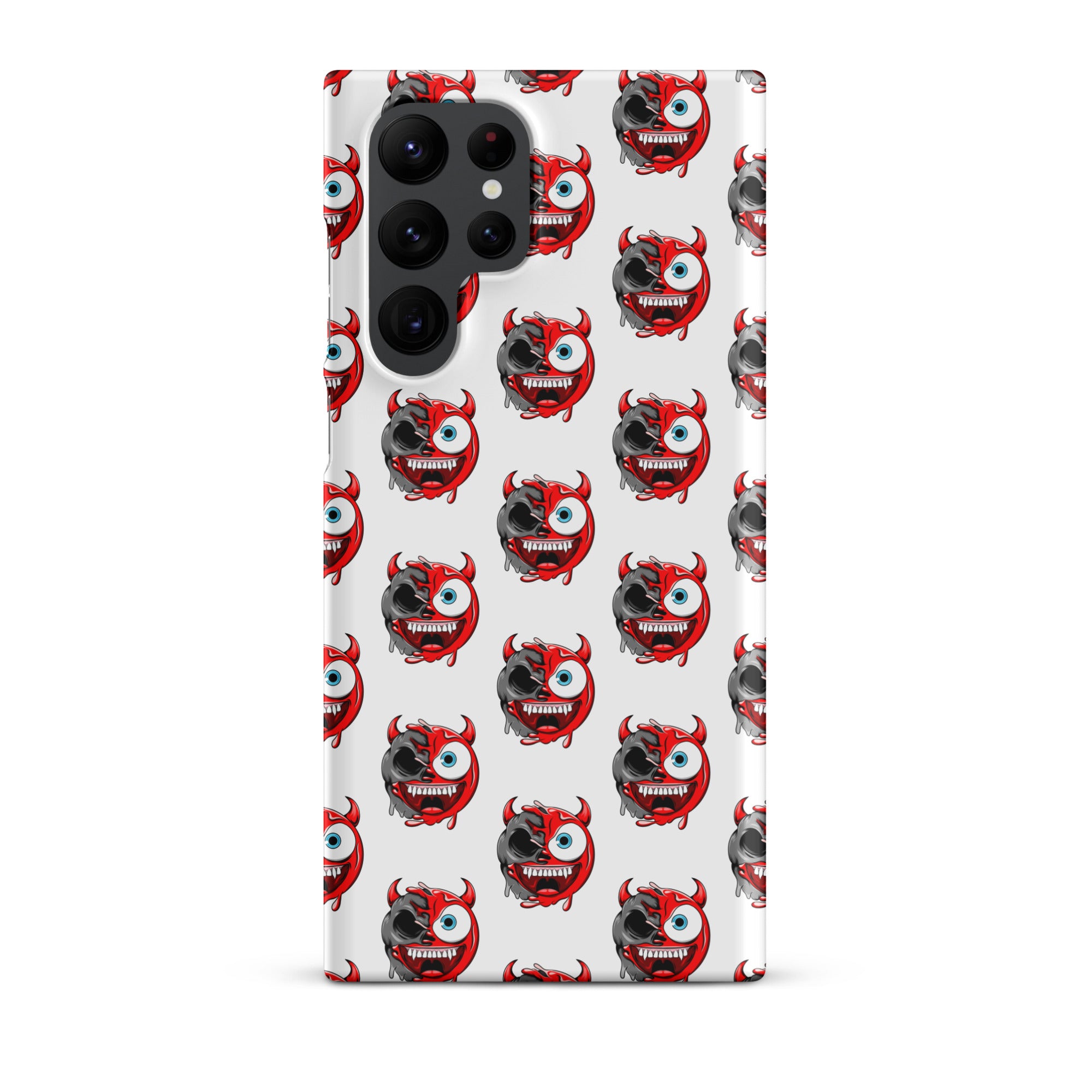Cover Samsung Resistente – Compatibile con Ricarica Wireless – Design Dead Devil Face-Biiply