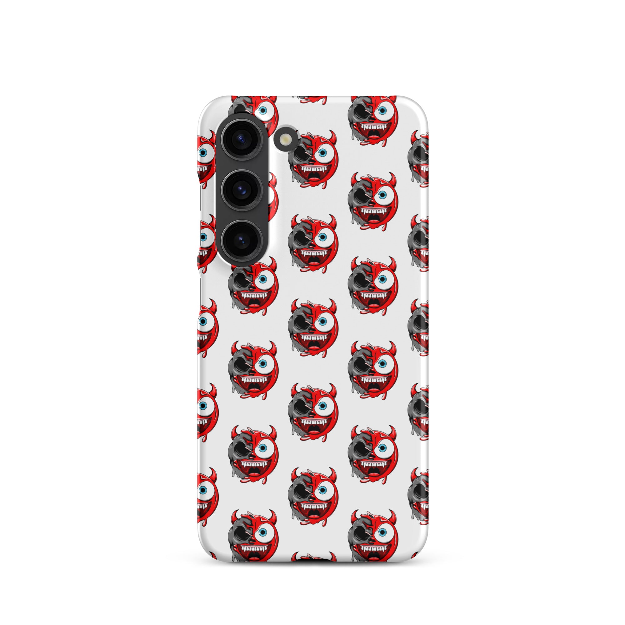 Cover Samsung Resistente – Compatibile con Ricarica Wireless – Design Dead Devil Face-Biiply