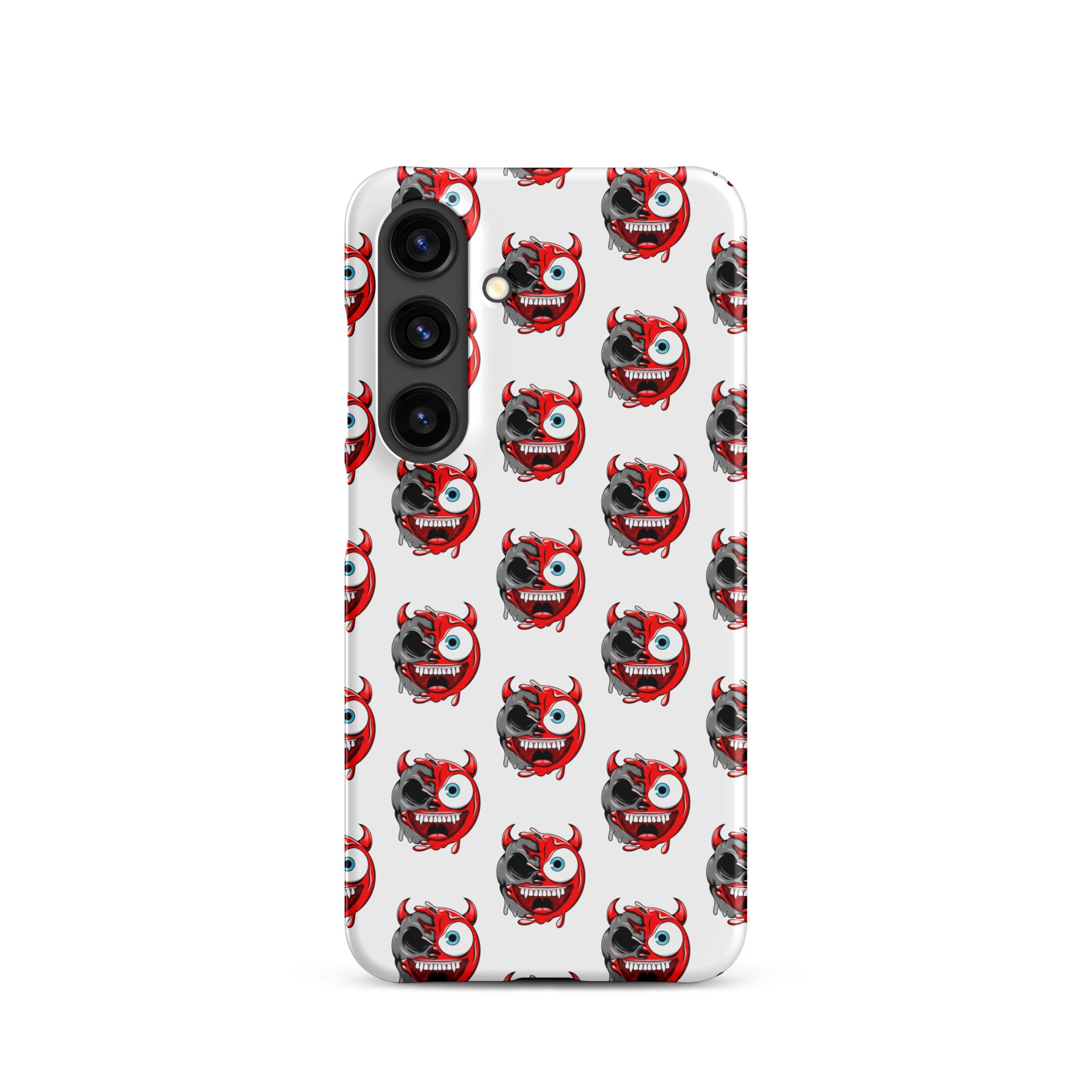 Cover Samsung Resistente – Compatibile con Ricarica Wireless – Design Dead Devil Face-Biiply