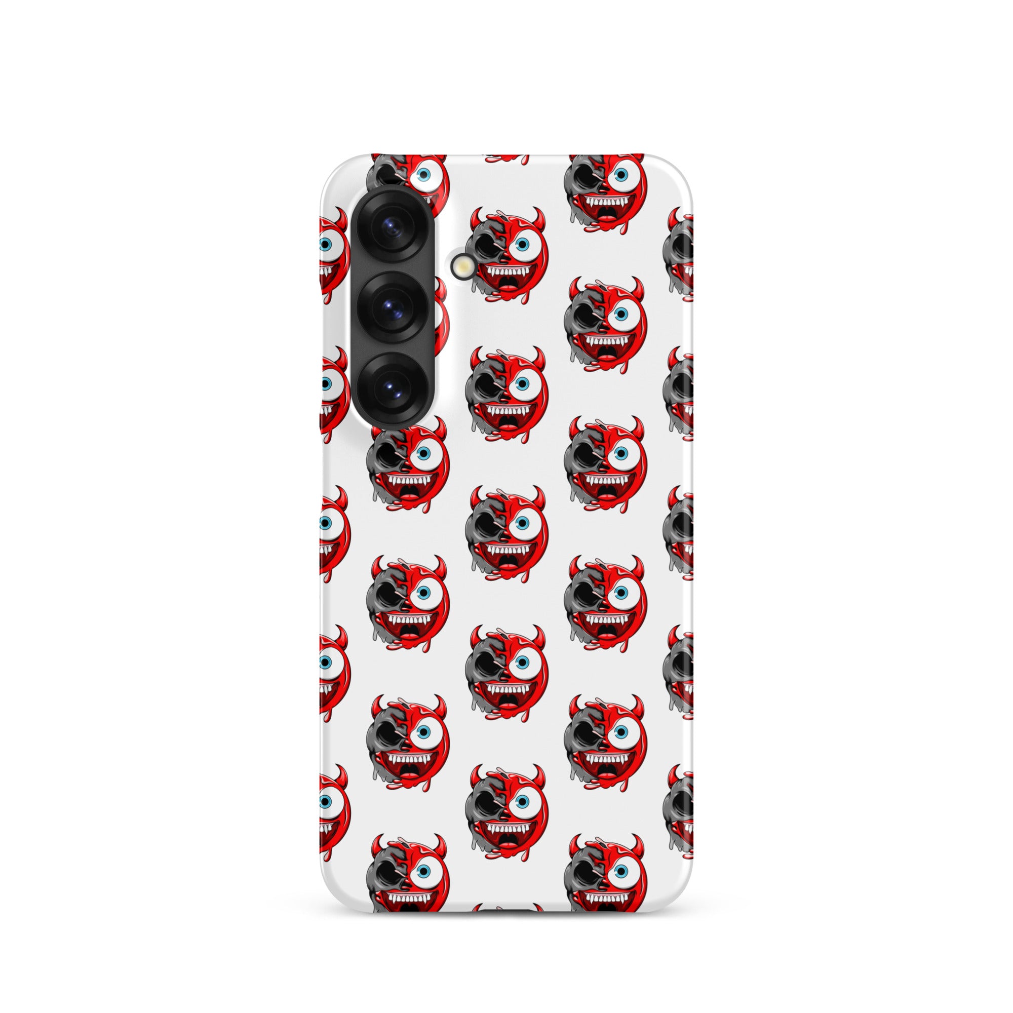 Cover Samsung Resistente – Compatibile con Ricarica Wireless – Design Dead Devil Face-Biiply