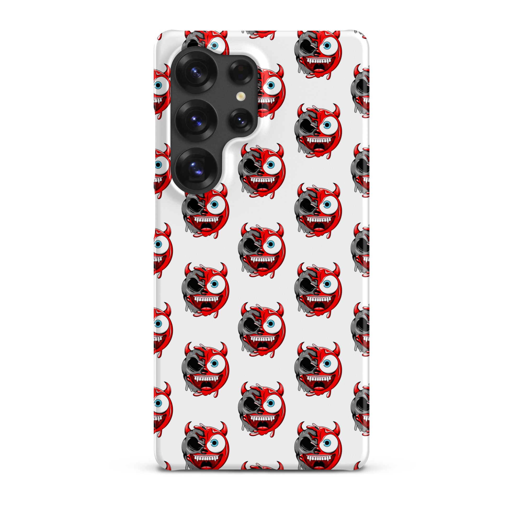 Cover Samsung Resistente – Compatibile con Ricarica Wireless – Design Dead Devil Face-Biiply