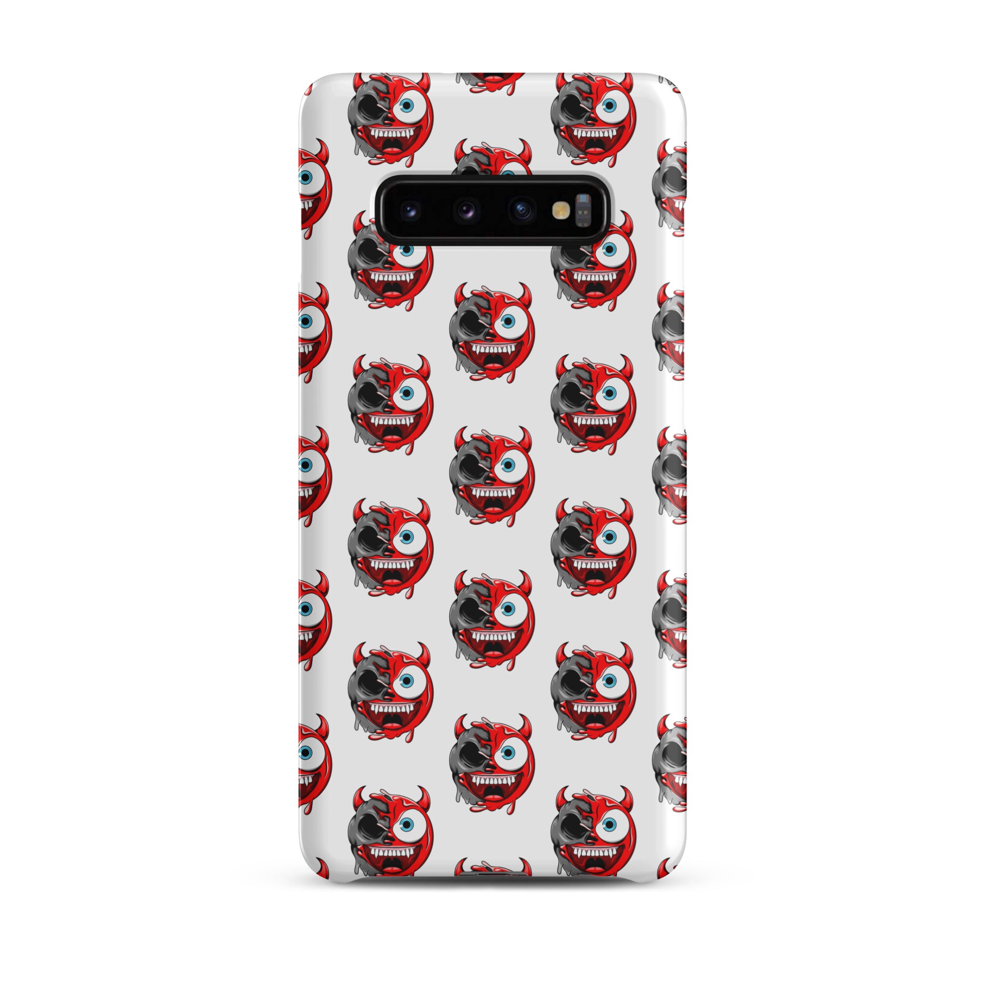 Cover Samsung Resistente – Compatibile con Ricarica Wireless – Design Dead Devil Face-Biiply