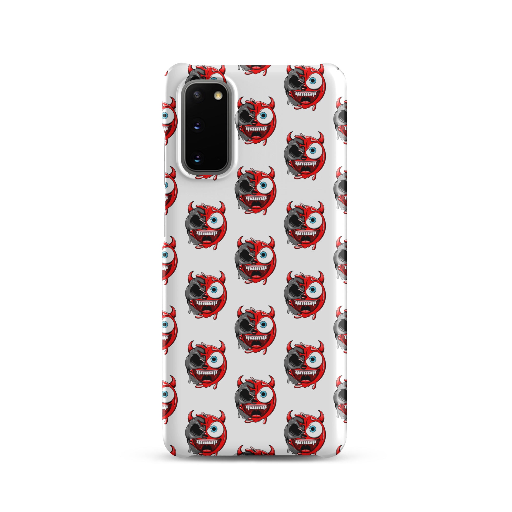 Cover Samsung Resistente – Compatibile con Ricarica Wireless – Design Dead Devil Face-Biiply