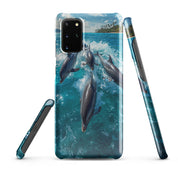 Cover Samsung Resistente – Compatibile con Ricarica Wireless – Design Delfini-Biiply