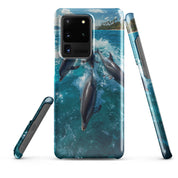 Cover Samsung Resistente – Compatibile con Ricarica Wireless – Design Delfini-Biiply
