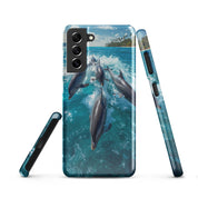 Cover Samsung Resistente – Compatibile con Ricarica Wireless – Design Delfini-Biiply