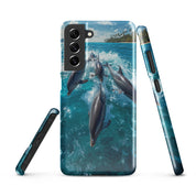 Cover Samsung Resistente – Compatibile con Ricarica Wireless – Design Delfini-Biiply