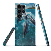 Cover Samsung Resistente – Compatibile con Ricarica Wireless – Design Delfini-Biiply