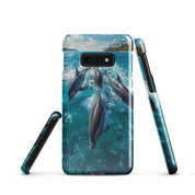 Cover Samsung Resistente – Compatibile con Ricarica Wireless – Design Delfini-Biiply