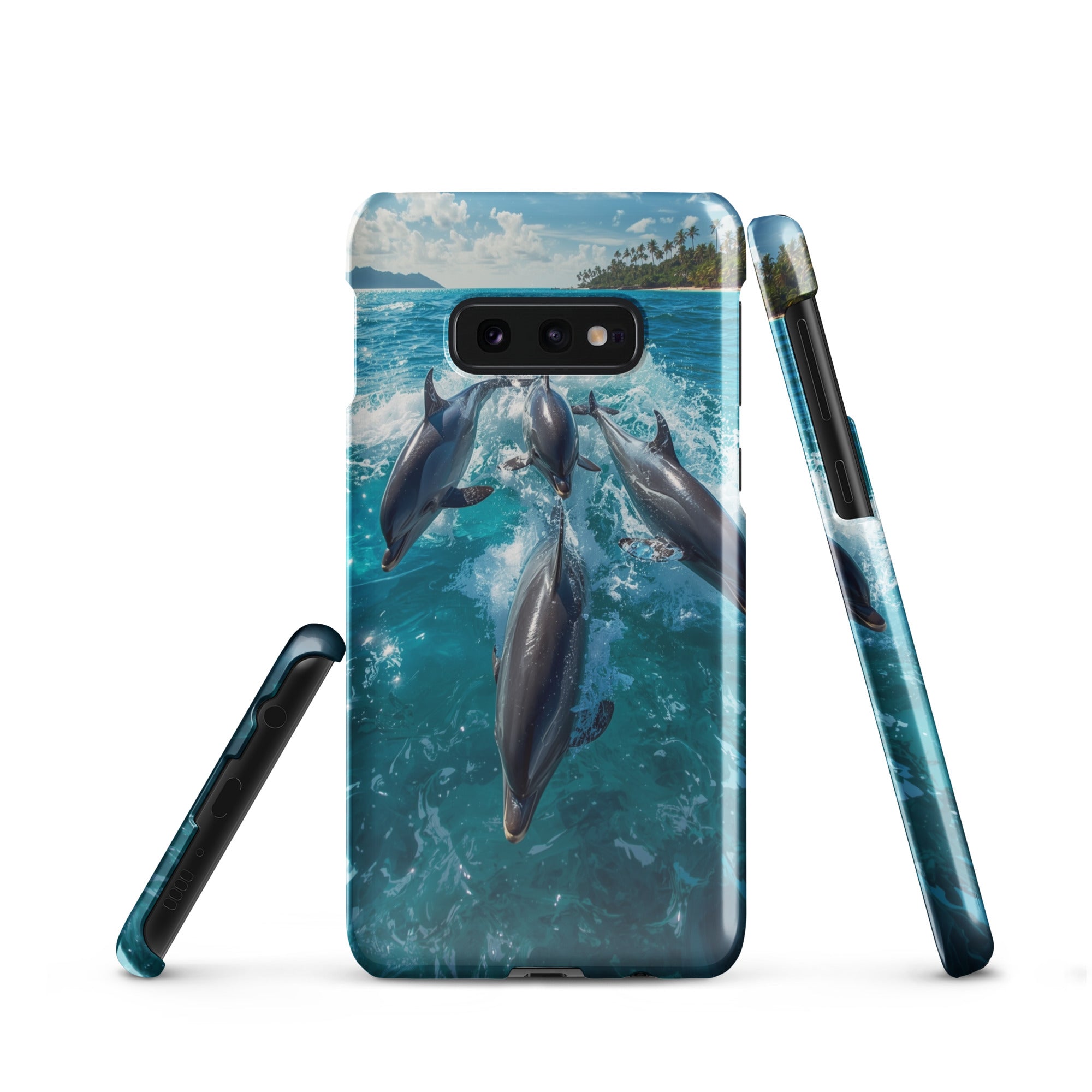 Cover Samsung Resistente – Compatibile con Ricarica Wireless – Design Delfini-Biiply