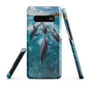 Cover Samsung Resistente – Compatibile con Ricarica Wireless – Design Delfini-Biiply