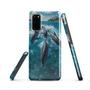 Cover Samsung Resistente – Compatibile con Ricarica Wireless – Design Delfini-Biiply