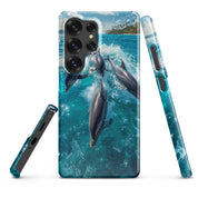 Cover Samsung Resistente – Compatibile con Ricarica Wireless – Design Delfini-Biiply