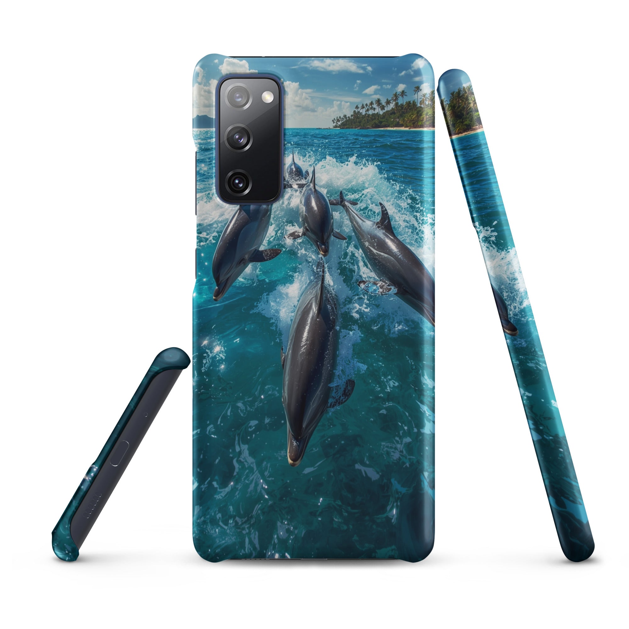 Cover Samsung Resistente – Compatibile con Ricarica Wireless – Design Delfini-Biiply