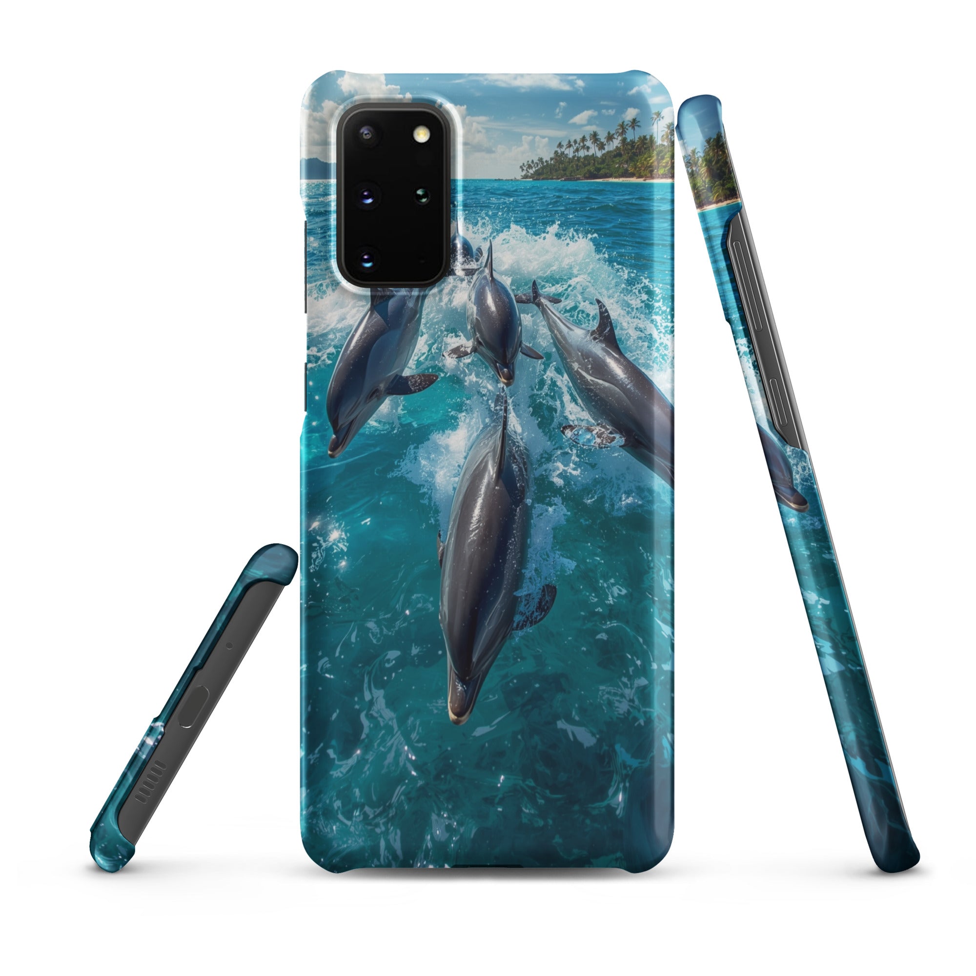 Cover Samsung Resistente – Compatibile con Ricarica Wireless – Design Delfini-Biiply
