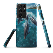Cover Samsung Resistente – Compatibile con Ricarica Wireless – Design Delfini-Biiply
