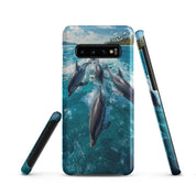 Cover Samsung Resistente – Compatibile con Ricarica Wireless – Design Delfini-Biiply