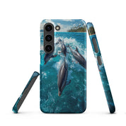 Cover Samsung Resistente – Compatibile con Ricarica Wireless – Design Delfini-Biiply