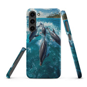 Cover Samsung Resistente – Compatibile con Ricarica Wireless – Design Delfini-Biiply
