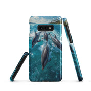 Cover Samsung Resistente – Compatibile con Ricarica Wireless – Design Delfini-Biiply