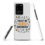 Cover Samsung Resistente – Compatibile con Ricarica Wireless – Design Fidati Di me sono un ingegnere-Biiply