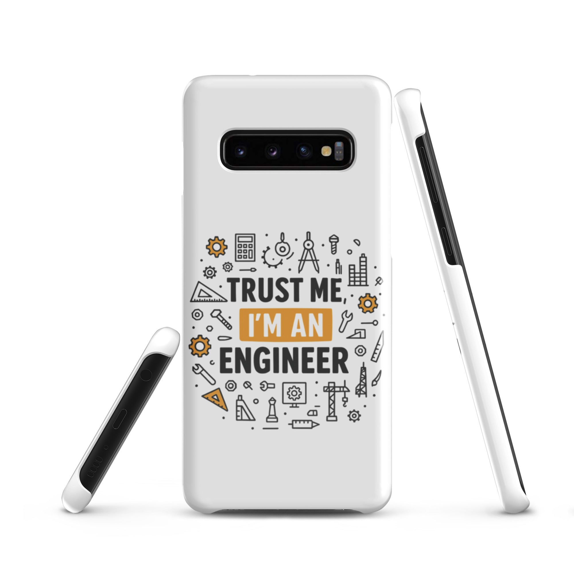 Cover Samsung Resistente – Compatibile con Ricarica Wireless – Design Fidati Di me sono un ingegnere-Biiply