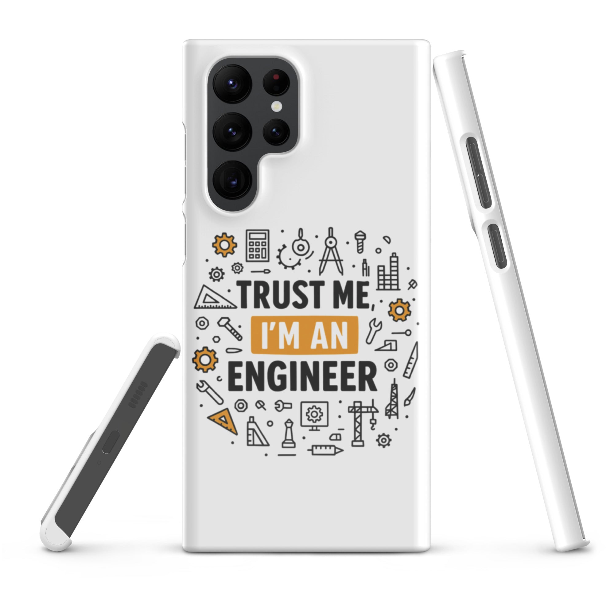 Cover Samsung Resistente – Compatibile con Ricarica Wireless – Design Fidati Di me sono un ingegnere-Biiply