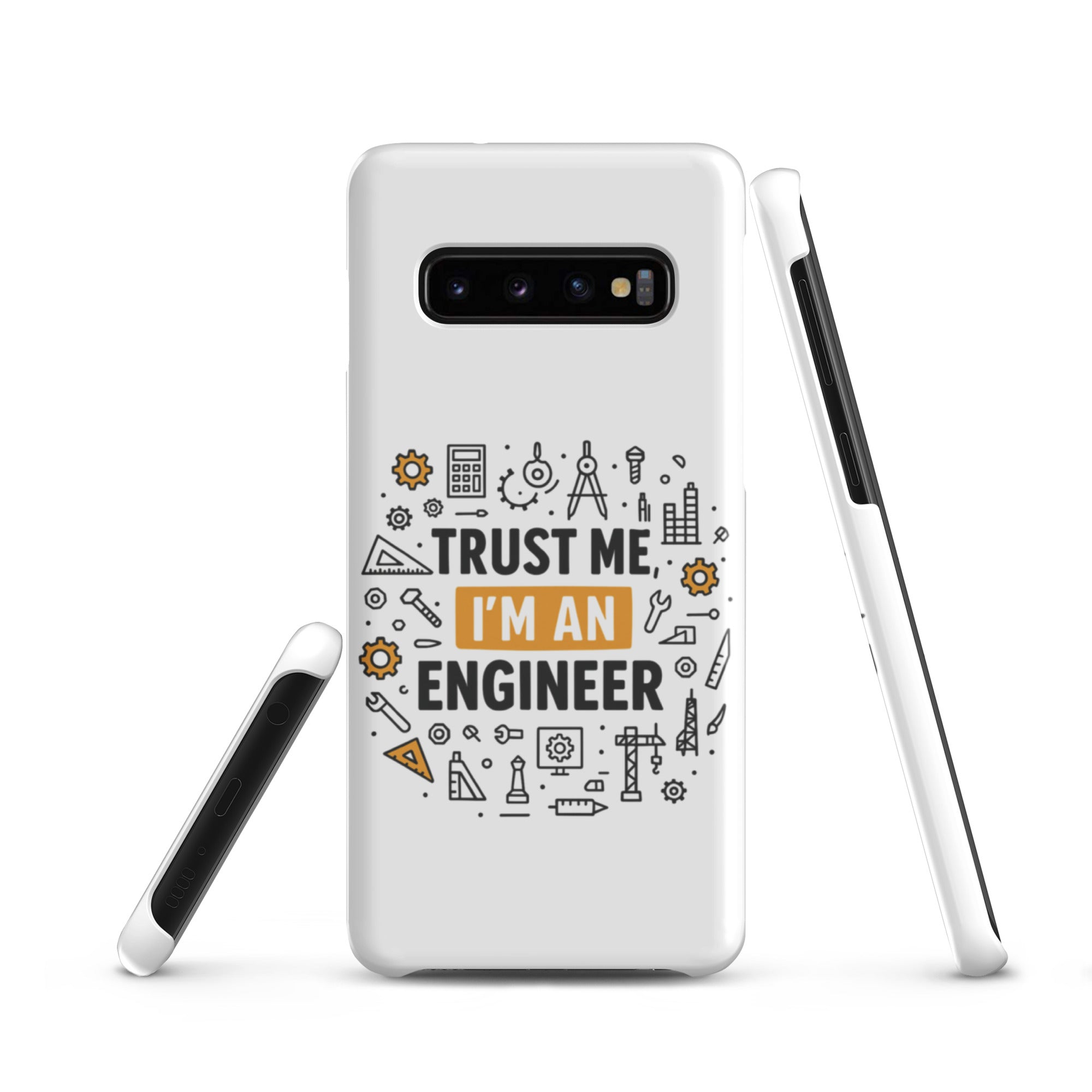 Cover Samsung Resistente – Compatibile con Ricarica Wireless – Design Fidati Di me sono un ingegnere-Biiply