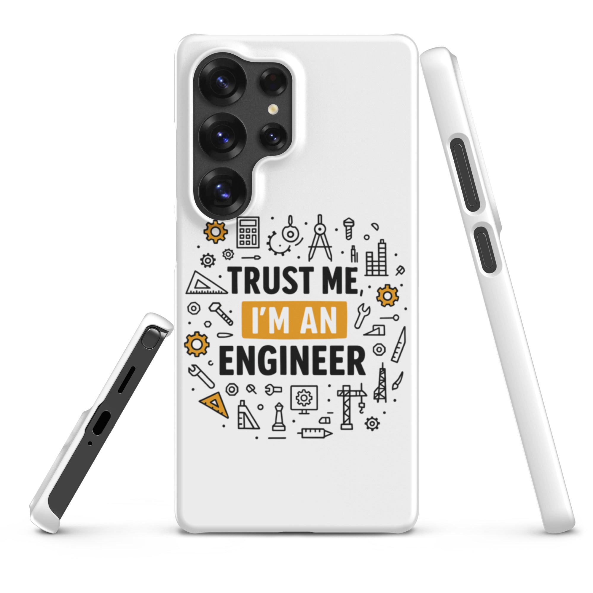 Cover Samsung Resistente – Compatibile con Ricarica Wireless – Design Fidati Di me sono un ingegnere-Biiply