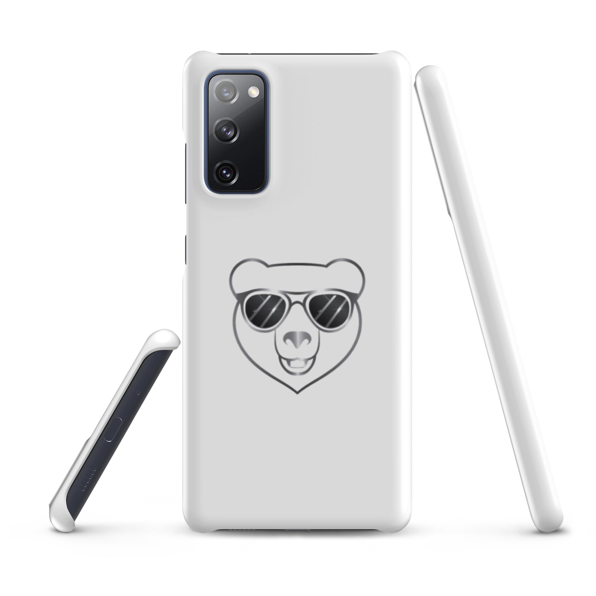 Cover Samsung Resistente – Compatibile con Ricarica Wireless – Design Frame Orso Cool-Biiply