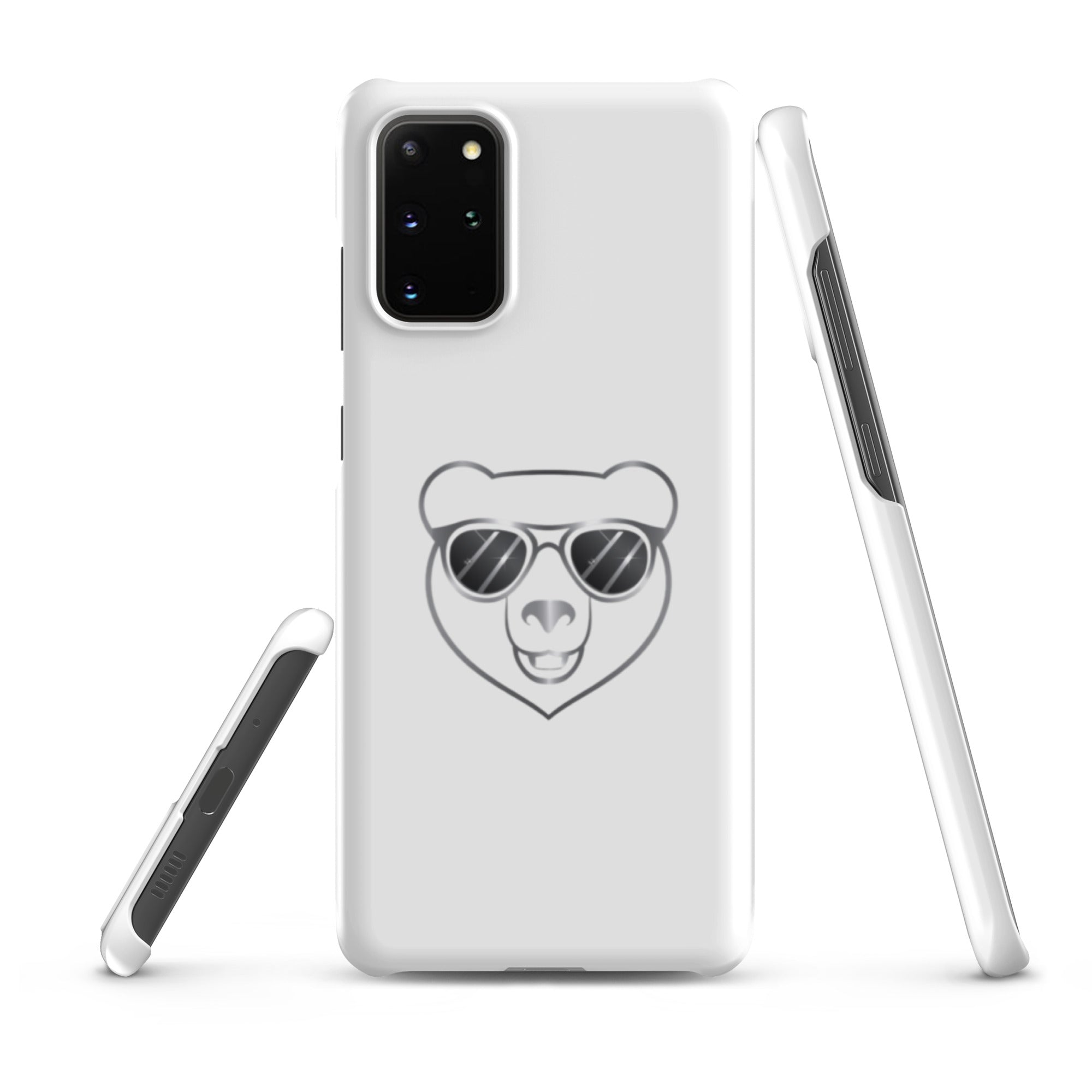 Cover Samsung Resistente – Compatibile con Ricarica Wireless – Design Frame Orso Cool-Biiply