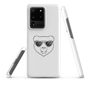 Cover Samsung Resistente – Compatibile con Ricarica Wireless – Design Frame Orso Cool-Biiply